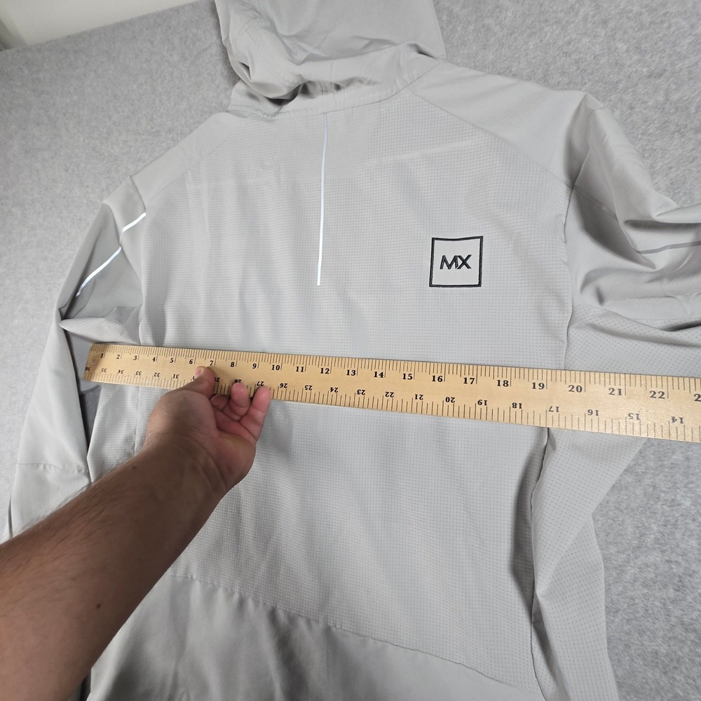 Truwear Expedition Lifestyle Hooded Jacket Mens Medium Gray Full Zip Mesh Back - Picture 10 of 12